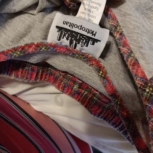 Plaid pj set size 2x